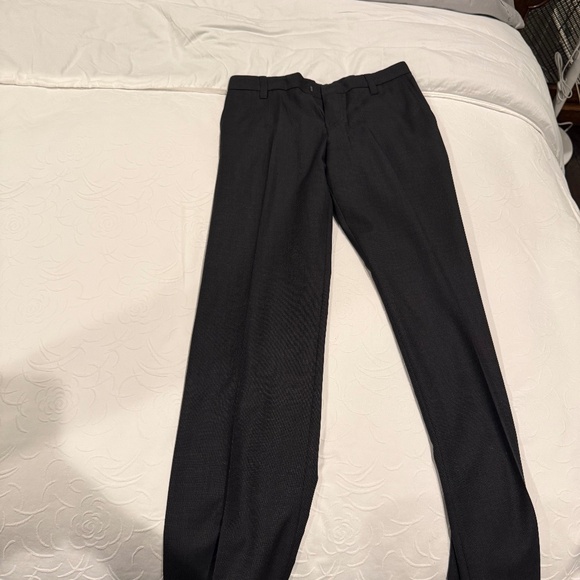 Hugo Boss “Halmex” Dress Pants 30R / Slim Fit / Charcoal Grid Weave - Picture 1 of 5